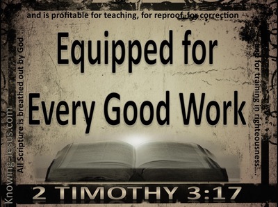 2 Timothy 3:17 That The Man Of God May Be Fully Equipped (black)